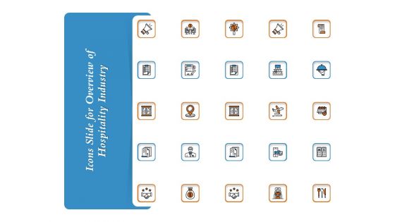 Icons Slide For Overview Of Hospitality Industry Rules PDF