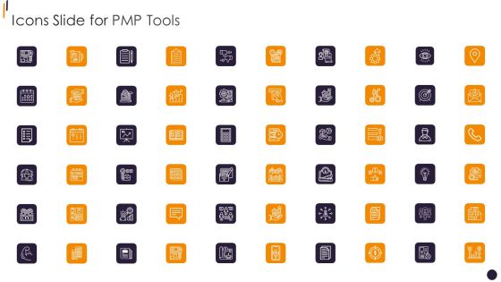 Icons Slide For PMP Tools Formats PDF