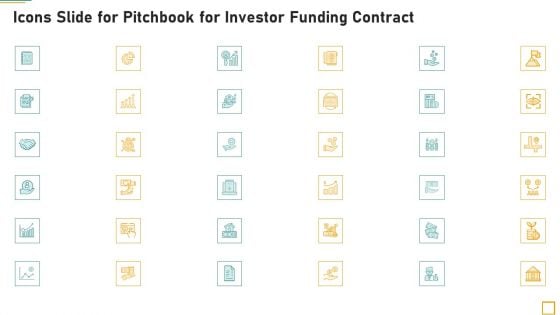 Icons Slide For Pitchbook For Investor Funding Contract Rules PDF