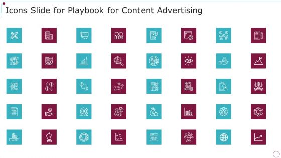 Icons Slide For Playbook For Content Advertising Inspiration PDF