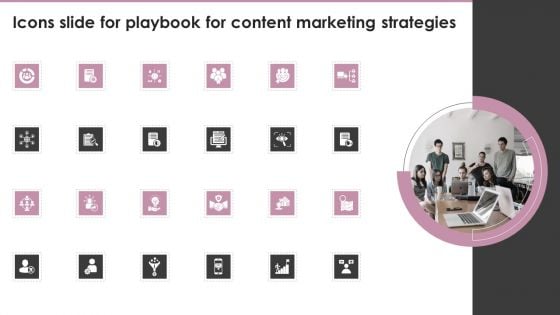 Icons Slide For Playbook For Content Marketing Strategies Elements PDF