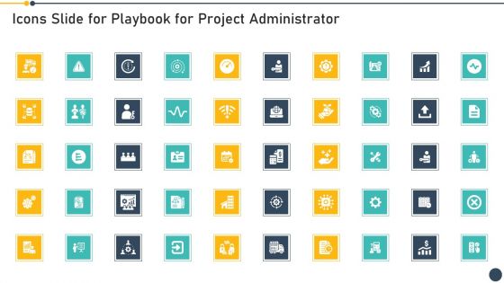 Icons Slide For Playbook For Project Administrator Microsoft PDF
