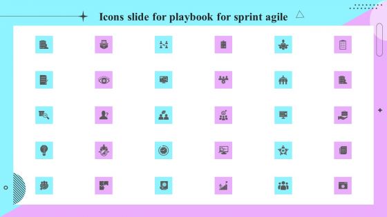 Icons Slide For Playbook For Sprint Agile Ppt PowerPoint Presentation File Outline PDF