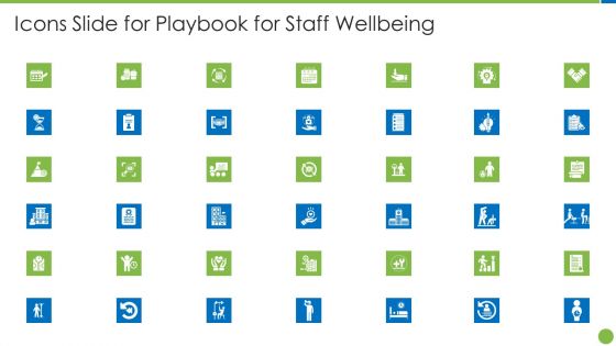 Icons Slide For Playbook For Staff Wellbeing Formats PDF