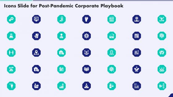 Icons Slide For Post Pandemic Corporate Playbook Portrait PDF
