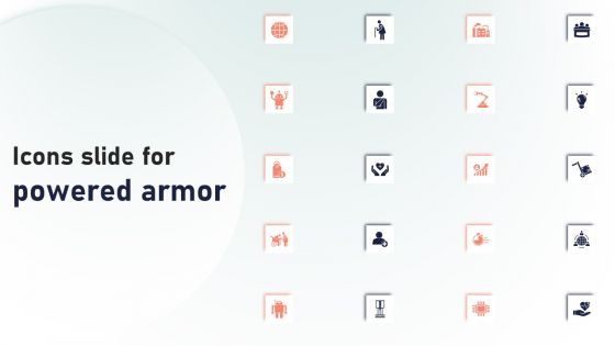 Icons Slide For Powered Armor Ppt Guidelines PDF