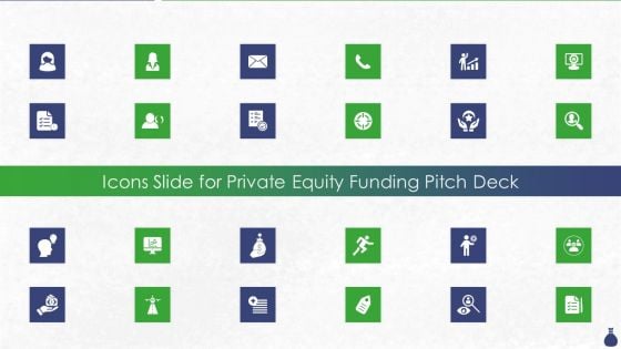 Icons Slide For Private Equity Funding Pitch Deck Ppt Ideas Template PDF