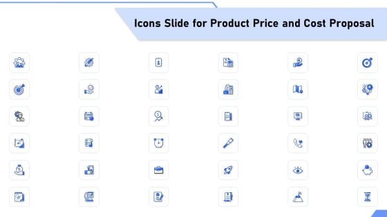 Icons Slide For Product Price And Cost Proposal Ppt Styles Aids PDF