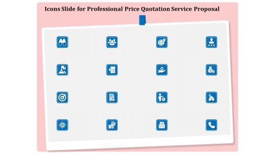 Icons Slide For Professional Price Quotation Service Proposal Ppt Infographics Inspiration PDF