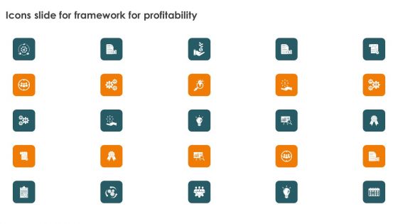 Icons Slide For Profitability Modelling Framework To Improve Sales Slides PDF