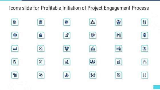 Icons Slide For Profitable Initiation Of Project Engagement Process Ppt Gallery Background Images PDF