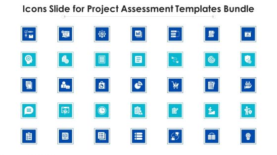 Icons Slide For Project Assessment Templates Bundle Ppt Ideas Layouts PDF