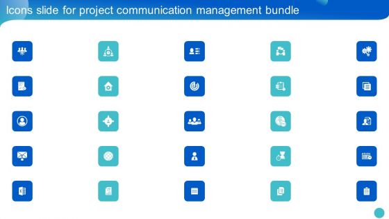 Icons Slide For Project Communication Management Bundle Download PDF