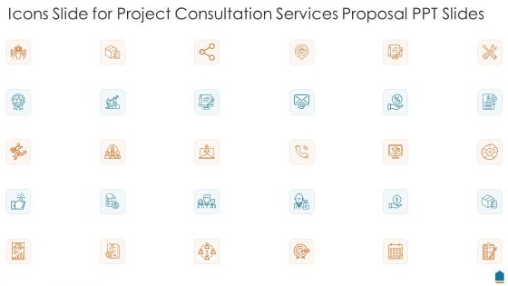 Icons Slide For Project Consultation Services Proposal PPT Slides Ideas PDF
