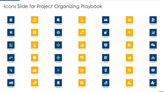 Icons Slide For Project Organizing Playbook Introduction PDF