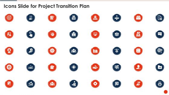 Icons Slide For Project Transition Plan Ppt PowerPoint Presentation File Portfolio PDF