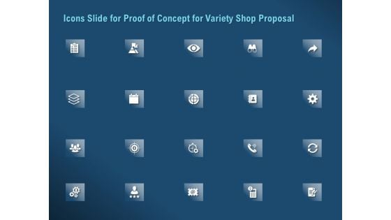 Icons Slide For Proof Of Concept For Variety Shop Proposal Slides PDF