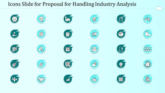 Icons Slide For Proposal For Handling Industry Analysis Download PDF