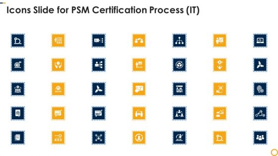 Icons Slide For Psm Certification Process It Pictures PDF