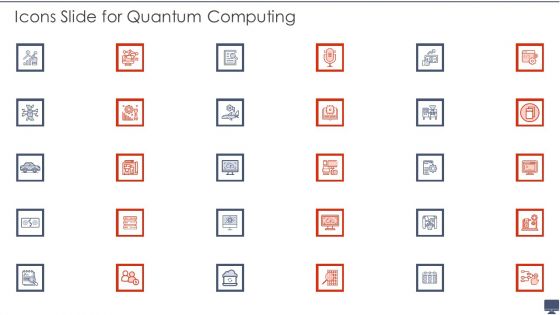 Icons Slide For Quantum Computing Ppt Infographic Template Example PDF