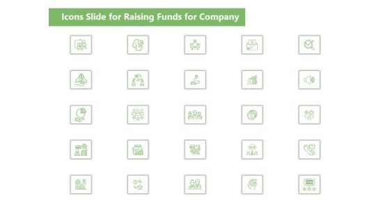 Icons Slide For Raising Funds For Company Ppt Slide Download PDF