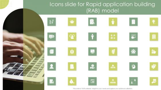 Icons Slide For Rapid Application Building RAB Model Inspiration PDF