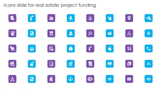 Icons Slide For Real Estate Project Funding Information PDF