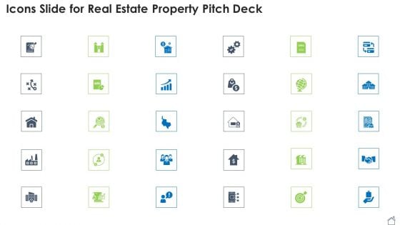 Icons Slide For Real Estate Property Pitch Deck Ppt Professional Background Image PDF