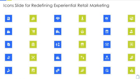 Icons Slide For Redefining Experiential Retail Marketing Sample PDF