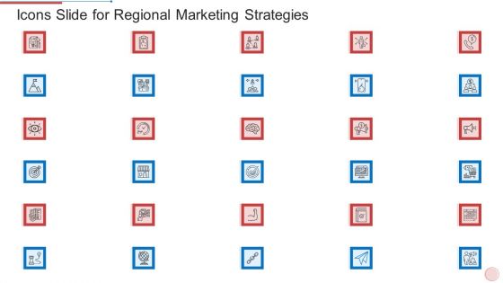 Icons Slide For Regional Marketing Strategies Mockup PDF