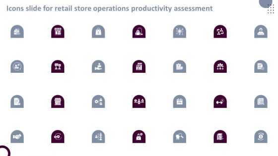Icons Slide For Retail Store Operations Productivity Assessment Microsoft PDF
