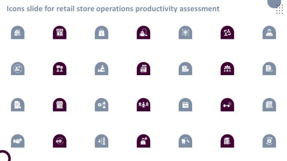 Icons Slide For Retail Store Operations Productivity Assessment Microsoft PDF