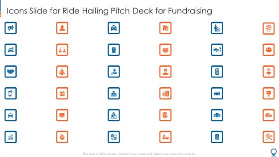 Icons Slide For Ride Hailing Pitch Deck For Fundraising Sample PDF