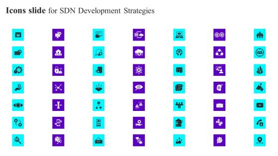 Icons Slide For SDN Development Strategies Ppt File Icon PDF