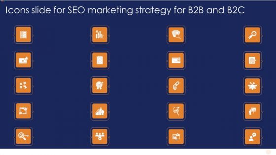 Icons Slide For SEO Marketing Strategy For B2B And B2C Pictures PDF