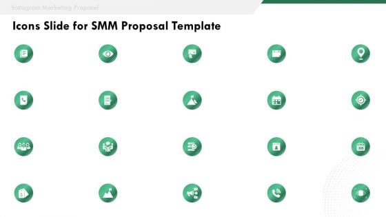 Icons Slide For SMM Proposal Template Ppt Gallery Deck PDF