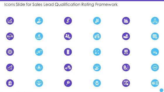 Icons Slide For Sales Lead Qualification Rating Framework Designs PDF