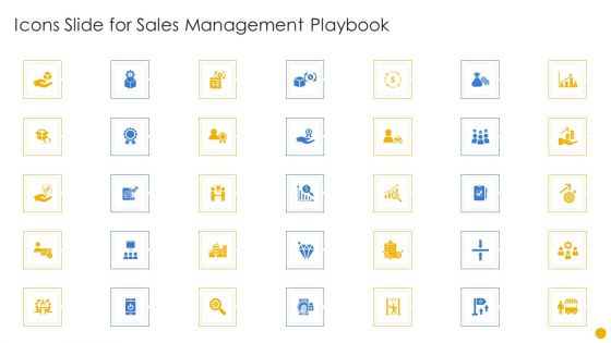 Icons Slide For Sales Management Playbook Download PDF