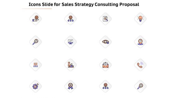 Icons Slide For Sales Strategy Consulting Proposal Diagrams PDF