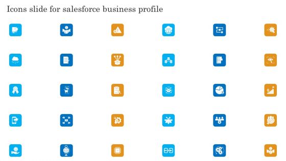 Icons Slide For Salesforce Business Profile Introduction PDF