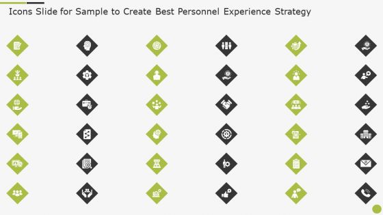 Icons Slide For Sample To Create Best Personnel Experience Strategy Guidelines PDF