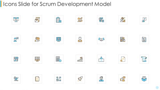 Icons Slide For Scrum Development Model Microsoft PDF