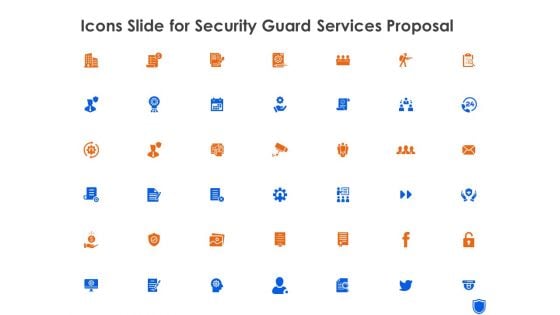 Icons Slide For Security Guard Services Proposal Ppt Summary Design Inspiration PDF