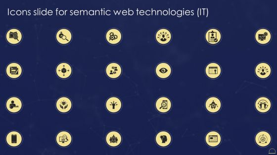Icons Slide For Semantic Web Technologies IT Guidelines PDF