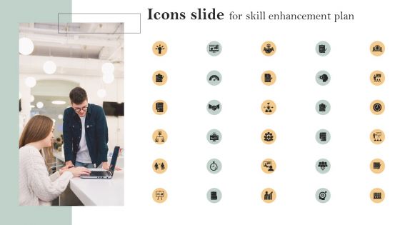 Icons Slide For Skill Enhancement Plan Demonstration PDF