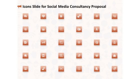 Icons Slide For Social Media Consultancy Proposal Topics PDF