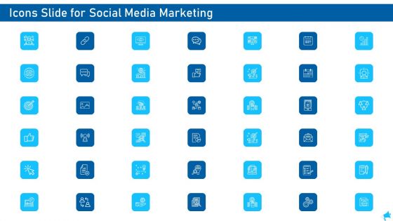 Icons Slide For Social Media Marketing Infographics PDF