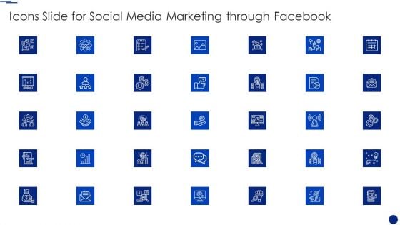 Icons Slide For Social Media Marketing Through Facebook Topics PDF