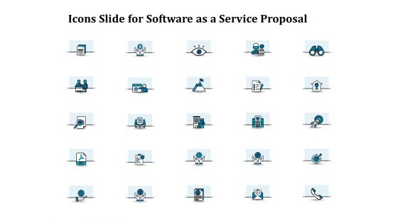 Icons Slide For Software As A Service Proposal Ppt Outline Outfit PDF