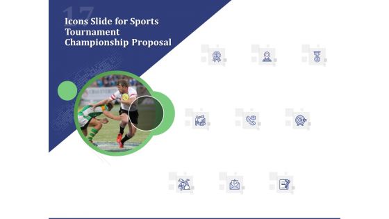 Icons Slide For Sports Tournament Championship Proposal Ppt Ideas Sample PDF